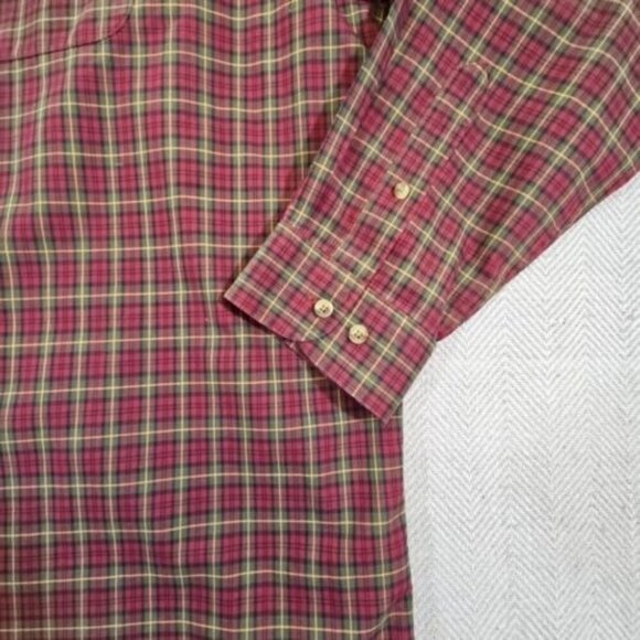 LL Bean Men’s Wrinkle Resistant Long Sleeve Plaid Sport Shirt - XXL - 218573 - Picture 6 of 16